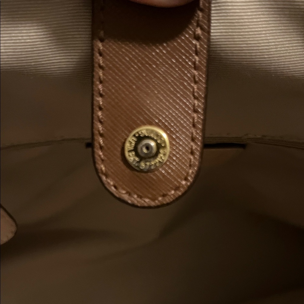 Coach Payton Chestnut Brown Leather Tote with Gold Accents - Picture 9 of 16